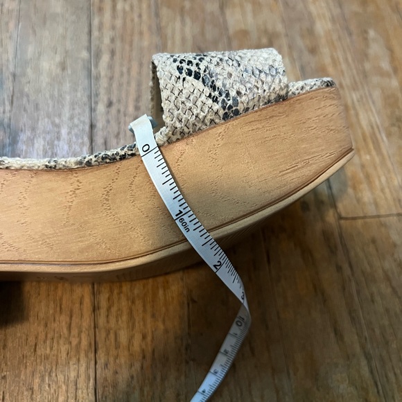 Oysho snake skin print platform sandal women’s size 38 (US 7.5) - Picture 10 of 12